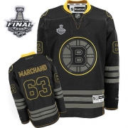 Reebok EDGE Boston Bruins Brad Marchand Black Ice Authentic with Stanley Cup Finals Jersey