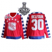 CCM Chicago Blackhawks ED Belfour Red Throwback All Star With 75TH Patch Authentic With Stanley Cup Finals Jersey