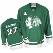 Chicago Blackhawks Jeremy Morin Authentic Green St Patty's Day Jersey