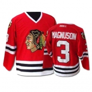 CCM Chicago Blackhawks Keith Magnuson Authentic Red Throwback Jersey