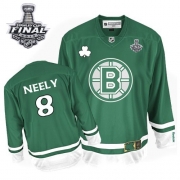 Boston Bruins Cam Neely Green St Patty's Day Authentic with Stanley Cup Finals Jersey