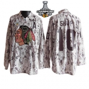 Reebok EDGE Chicago Blackhawks Patrick Sharp Camouflage Authentic With Stanley Cup Champions Jersey
