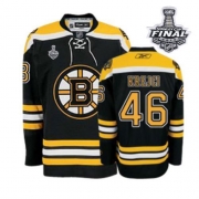 Reebok EDGE Boston Bruins David Krejci Black Authentic with Stanley Cup Finals Jersey