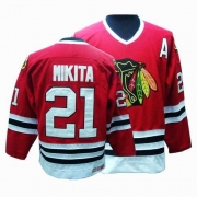 CCM Chicago Blackhawks Stan Mikita Authentic Red Throwback Jersey