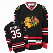 Reebok EDGE Chicago Blackhawks Tony Esposito Authentic Black Jersey