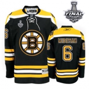 Reebok EDGE Boston Bruins Dennis Wideman Black Authentic with Stanley Cup Finals Jersey