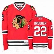 Reebok EDGE Chicago Blackhawks Troy Brouwer Authentic Red Jersey