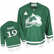 Colorado Avalanche Joe Sakic Authentic Green St Patty's Day Jersey