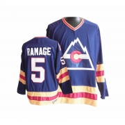 CCM Colorado Avalanche Rob Ramage Authentic Blue Throwback Jersey