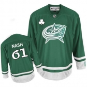 Columbus Blue Jackets Rick Nash Green St Patty's Day Authentic Jersey