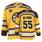 Reebok EDGE Boston Bruins Johnny Boychuk Yellow Winter Classic Authentic Jersey