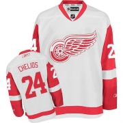 Reebok EDGE Detroit Red Wings Chris Chelios White Authentic Jersey