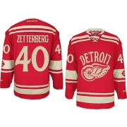 Reebok EDGE Detroit Red Wings Henrik Zetterberg Red 2014 Winter Classic Authentic Jersey
