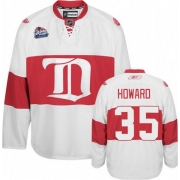 Reebok EDGE Detroit Red Wings Jimmy Howard White Winter Classic Authentic Jersey