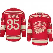 Reebok EDGE Detroit Red Wings Jimmy Howard Red 2014 Winter Classic Authentic Jersey