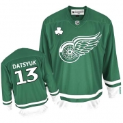 Detroit Red Wings Pavel Datsyuk Authentic Green St Patty's Day Jersey