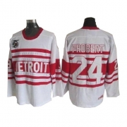 CCM Detroit Red Wings Bob Probert White Throwback Authentic Jersey
