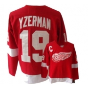 CCM Detroit Red Wings Steve Yzerman Authentic Red Throwback Jersey