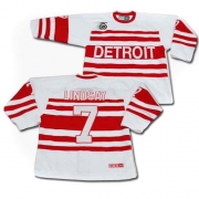 CCM Detroit Red Wings Ted Lindsay Authentic White Road Throwback Jersey