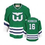 CCM Hartford Whalers Patrick Verbeek Authentic Throwback Green Jersey