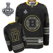 Reebok EDGE Boston Bruins Milan Lucic Black Ice Authentic with Stanley Cup Finals Jersey