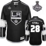 Reebok EDGE Los Angeles Kings Jarret Stoll Black Authentic With 2012 Stanley Cup Jersey