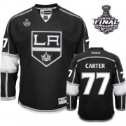 Reebok EDGE Los Angeles Kings Jeff Carter Black Authentic With 2012 Stanley Cup Jersey