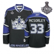 Reebok EDGE Los Angeles Kings Martin McSorley Authentic Black Third With 2012 Stanley Cup Jersey
