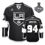 Reebok EDGE Los Angeles Kings Ryan Smyth Authentic Black With 2012 Stanley Cup Jersey