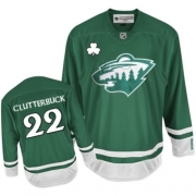 Minnesota Wild Cal Clutterbuck Green St Patty's Day Authentic Jersey