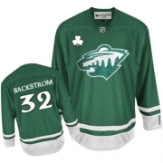 Minnesota Wild Niklas Backstrom Green St Patty's Day Authentic Jersey