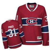 Reebok EDGE Montreal Canadiens Carey Price Women CH Authentic Red Jersey