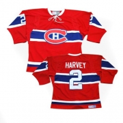 CCM Montreal Canadiens Doug Harvey Red CH Authentic Throwback Jersey
