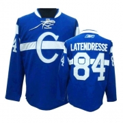 Reebok EDGE Montreal Canadiens Guillaume Latendresse Authentic Blue Jersey