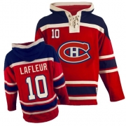 Reebok EDGE Old Time Hockey Montreal Canadiens Guy Lafleur Red Sawyer Hooded Sweatshirt Authentic Jersey