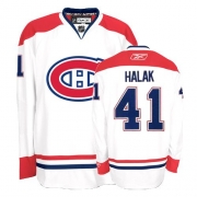 Reebok Montreal Canadiens Jaroslav Halak Premier White Road Jersey