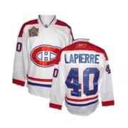 Reebok EDGE Montreal Canadiens Maxim Lapierre Heritage Classic Style White Road Authentic Jersey