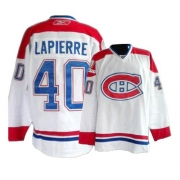Reebok EDGE Montreal Canadiens Maxim Lapierre Authentic White Road Jersey