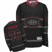 Reebok EDGE Montreal Canadiens P.K. Subban Black Ice Authentic Jersey