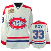 Reebok EDGE Montreal Canadiens Patrick Roy White Heritage Classic Style Authentic Jersey