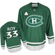 Montreal Canadiens Patrick Roy Green St Patty's Day Authentic Jersey