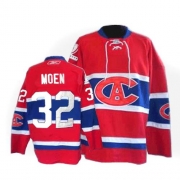 Reebok EDGE Montreal Canadiens Travis Moen Authentic Red New CA Jersey