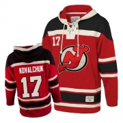 Reebok EDGE Old Time Hockey New Jersey Devils Ilya Kovalchuk Red Sawyer Hooded Sweatshirt Authentic Jersey
