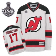 Reebok EDGE New Jersey Devils Ilya Kovalchuk White Authentic With 2012 Stanley Cup Jersey