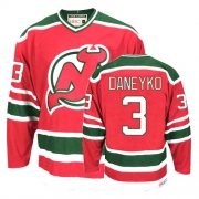 CCM New Jersey Devils Ken Daneyko Red and Green Team Classic Authentic Throwback Jersey