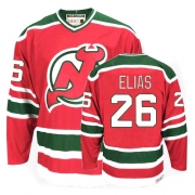 CCM New Jersey Devils Patrik Elias Red and Green Team Classic Authentic Throwback Jersey