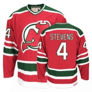 CCM New Jersey Devils Scott Stevens Red and Green Team Classic Authentic Throwback Jersey
