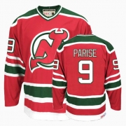 CCM New Jersey Devils Zach Parise Authentic Red and Green Team Classic Throwback Jersey