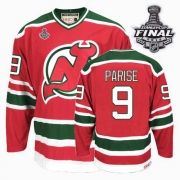 CCM New Jersey Devils Zach Parise Authentic Red and Green Team Classic With 2012 Stanley Cup Throwback Jersey