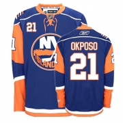 Reebok EDGE New York Islanders Kyle Okposo Dark Blue Authentic Jersey